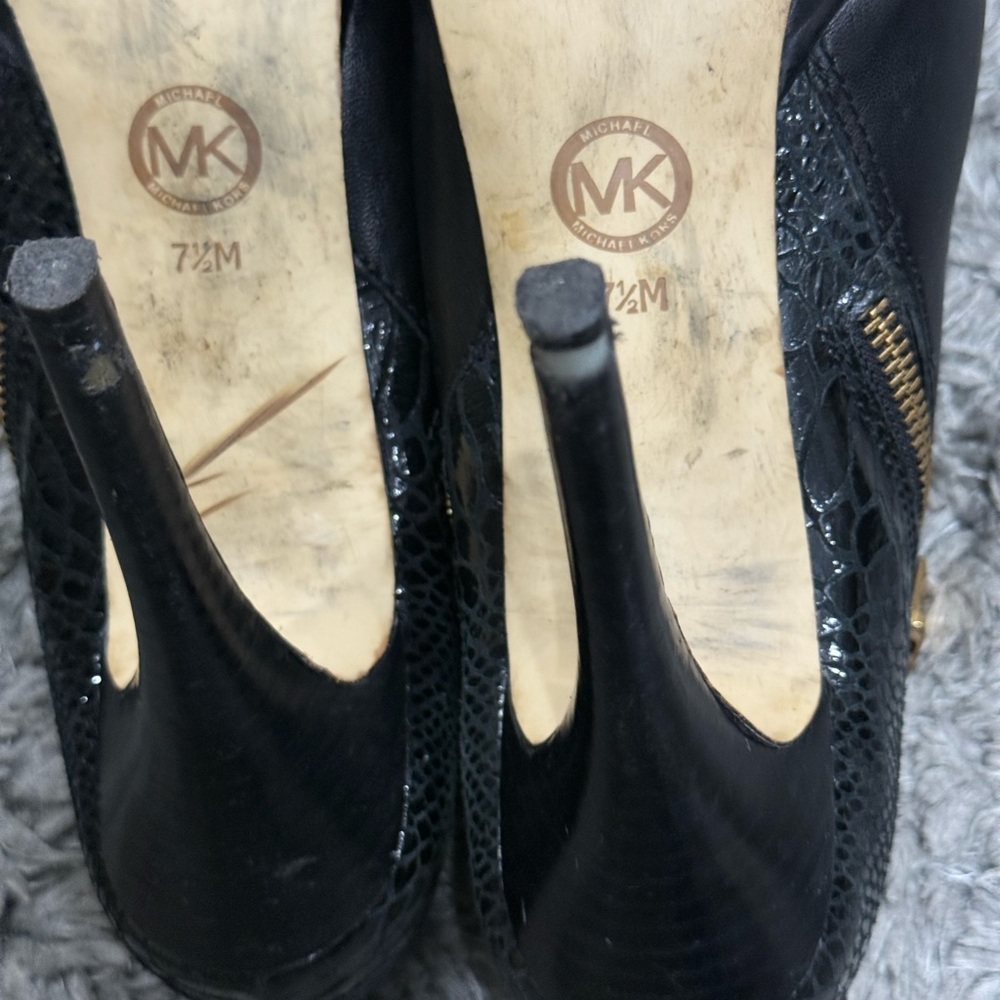 MICHAEL KORS York Python-embossed Black Ankle Boot - image 10